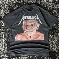 Vintage 1991 Metallica Enter Sandman Band T-Shirt REPRINT Size XL