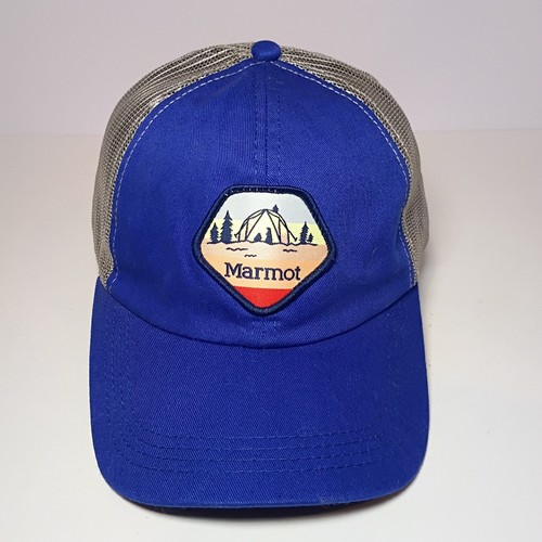 Marmot Retro Mesh Snap Back Trucker Hat Blue