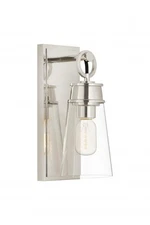 Z Lite Wentworth 1 Light 4.5" Polished Nickel Wall Sconce Wall Light 2300-1SS-PN