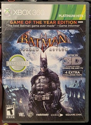 Batman: Arkham Asylum - Game of the Year Edition (Xbox 360) Complete CIB! Tested