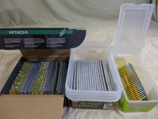 2100 Nail Gun/Collated Framing Nails Lot: Hitachi 2", Grip-Rite 2 3/8" & 3" -NEW