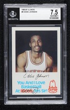 1980-81 Illinois Fighting Illini Eddie Johnson BGS 7.5 0q3