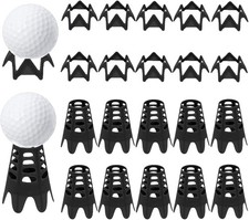 Plastic Golf Tees, Simulator Tees for Home, Outdoor Indoor Black