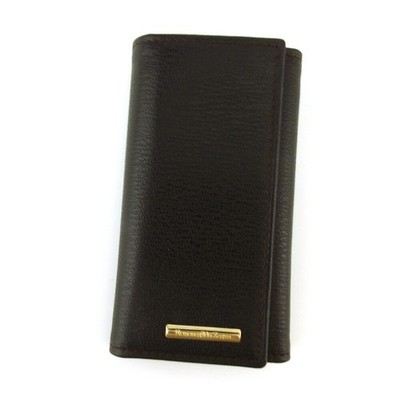 Ermenegildo Zegna ブラック キーケース Ermenegildo Zegna Key holder Brown gold Women Authentic secondhand