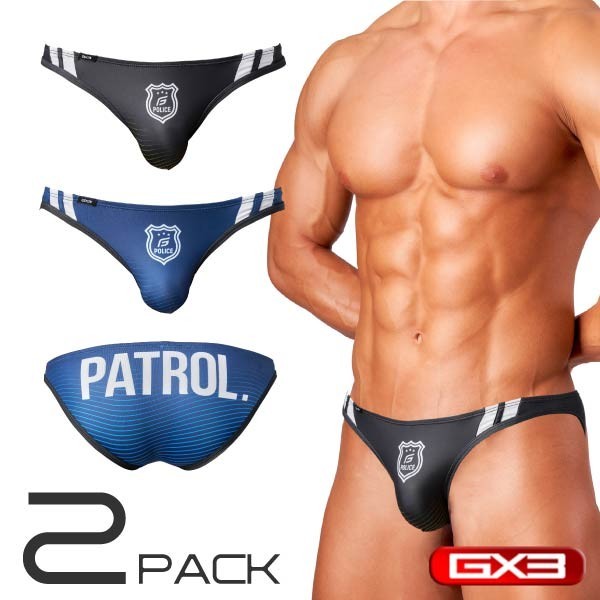 2PACK GX3 PROFESSION POLICE V BIKINI BRIEF JAPAN SEXY UNDERWEAR  K2416