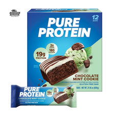 Pure Protein Chocolate Mint Cookie Protein Bars 12 Count