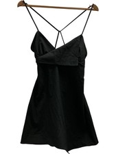 Zara Black Spaghetti Strap Mini Dress Size M 8153