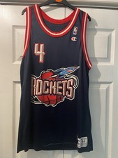 Vintage 1990's Houston Rockets Charles Barkley #4 Champion NBA Jersey Men's 44 L