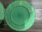 Vintage Original Fiesta Ware Green  14” Chop Plate Platter   set of 2