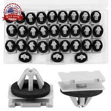 30pcs Fender Flare Rocker Panel Clips with Wheel Trim Retainers - Compatible wit