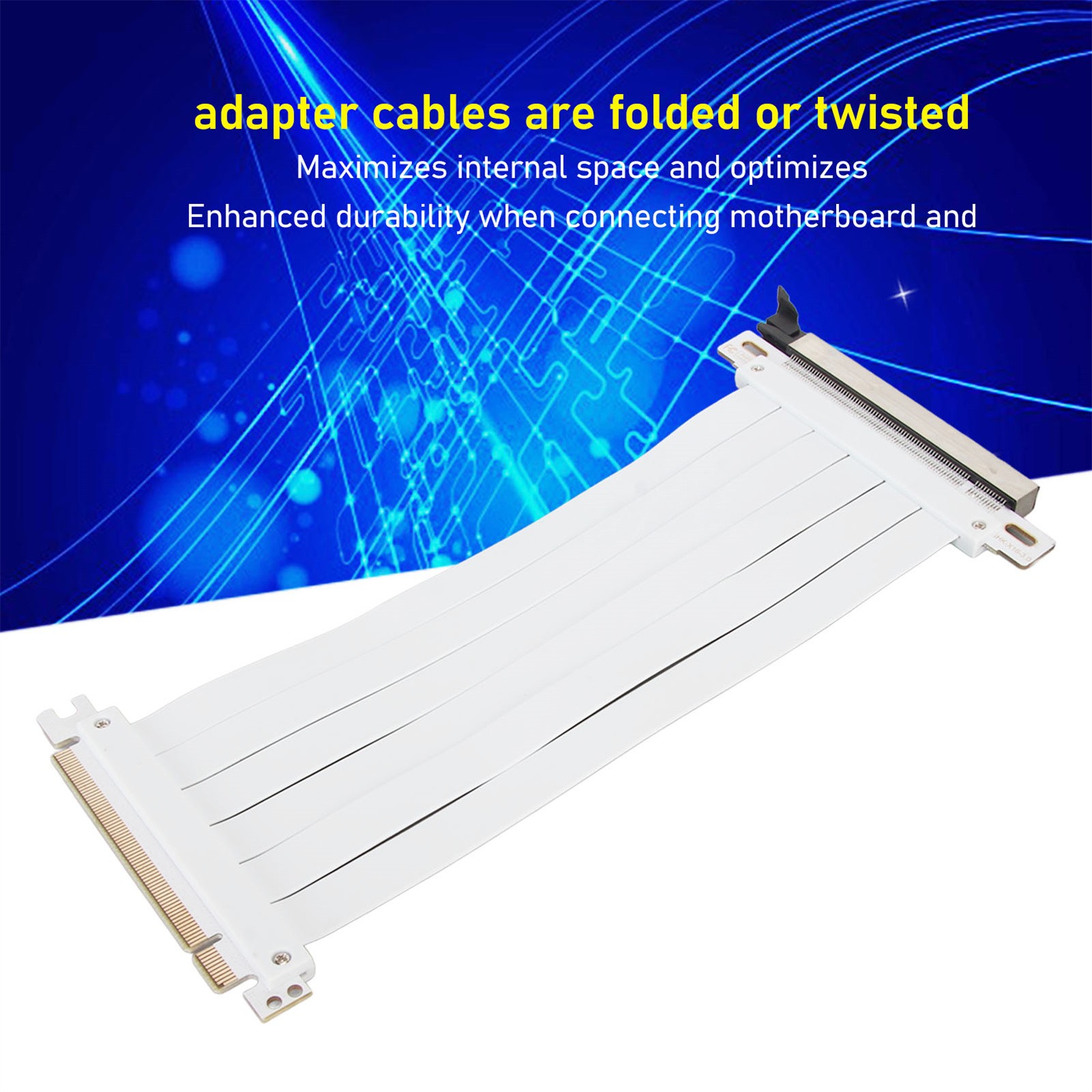 PCIe Express 3.0 X16 Extension Cable 180 Degree PCIE 3.0 Flexible Riser Card