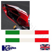 Italy Italian Flag Cowl Screen Fairing Stickers Decals Ducati Aprilia Vespa