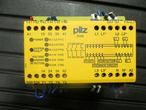 Pilz PU3Z 230VAC 3N/O 1N/O 6SO Safety Relay 120-240AC, 24VDC PN 775505