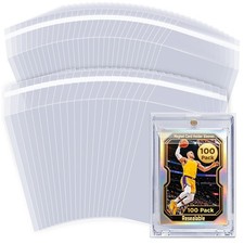 Resealable Team Bags for Magnet Card Holders – 100 Pack, Clear SelfSeal Sleev...