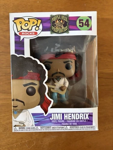 Funko Pop! Rocks Jimi Hendrix #54 Purple Haze Woodstock Vinyl Figure - Vaulted