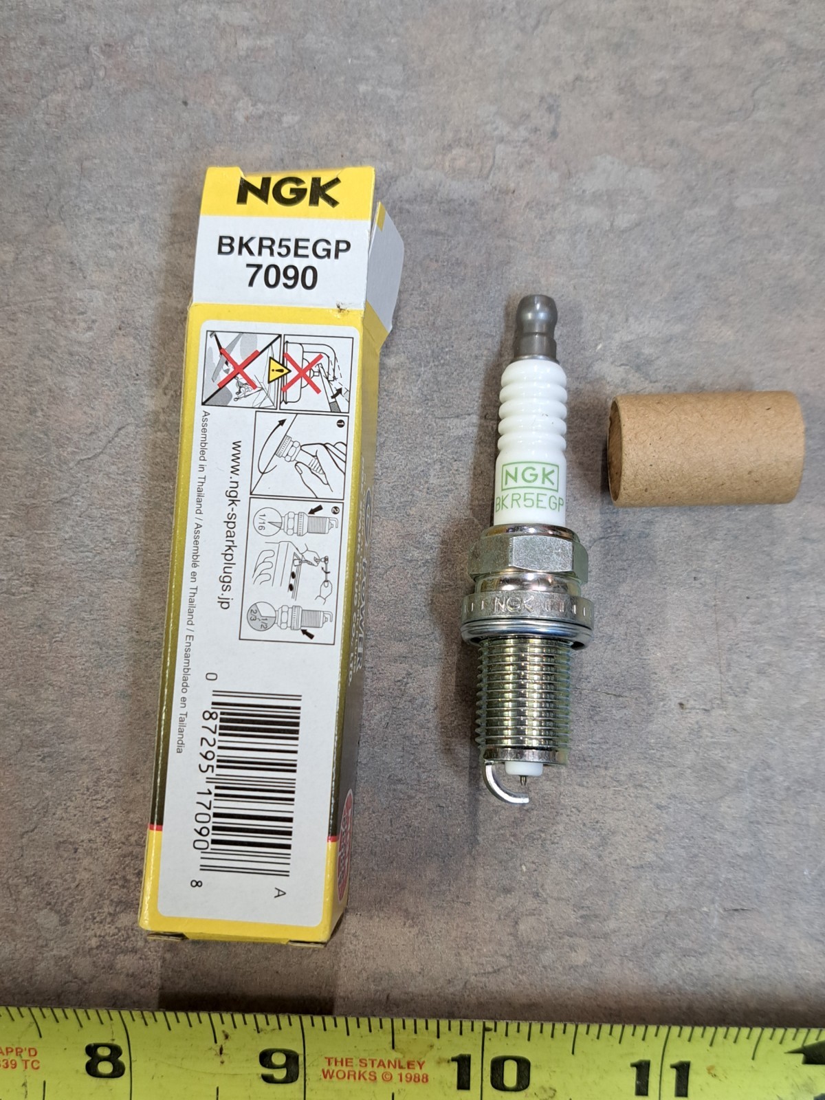 Vintage NGK BKR5EGP Spark Plug 7090