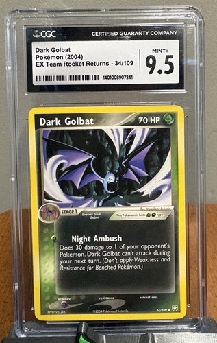 Dark Golbat graded CGC 9.5 for sale on eBay