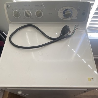 GE Eterna Series Electric Vented Front-Loading Dryer White Wrinkle Care