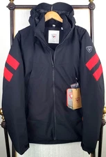 ROSSIGNOL NEW $350 Mens Size XL Jacket Primaloft Black Insulated 20k Waterproof