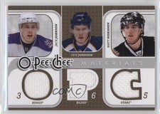 2008-09 O-Pee-Chee Triple Materials Jack Johnson Erik Matt Niskanen #3M-JNJ 2d8