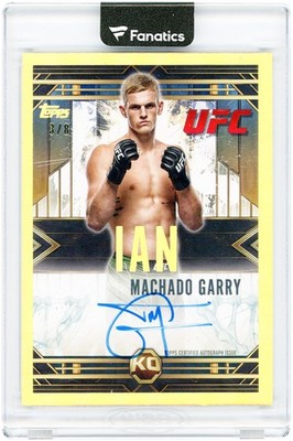 Ian Machado Garry UFC Signed 2025 Topps Knockout 2012 Throwback