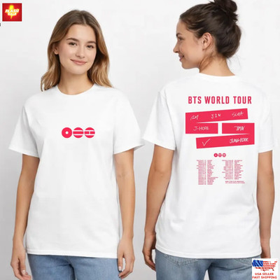 New Arrival BTS World Tour 2026 T-Shirt | Concert Merch, ARMY Fan