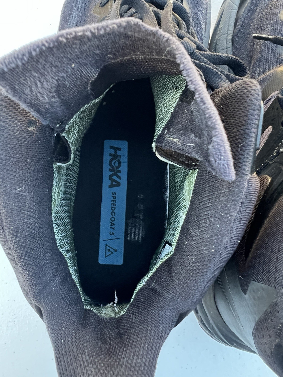 Men’s HOKA M SpeedGoat 5 Mid GTX Hiking Boots Size 11.5 Black thumbnail 9