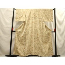 Heiwaya Silk Kimono Small Pattern Flower Used Excellent Japan