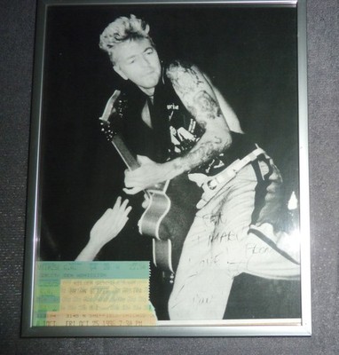 8 x 10 BLACK & WHITE ''SIGNED'' ''TICKET STUB'' by BRIAN SETZER (1996) ROCKABILLY