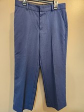 Boys Calvin Klein Size 12 Husky Dress Pants Trousers Straight Leg Navy Blue