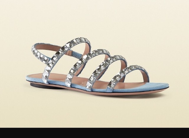 swarovski gucci slides