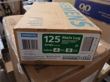 Siemens 125 Amp 4 SPACE 8 Circuit Panel INDOOR Main Lug E0408ML1125SU