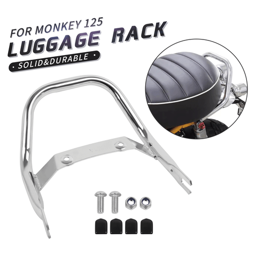 Chrome Rear Grab Bar Rear Passenger Bumper For Honda Monkey 125 Z125 2018-2024 - Picture 1 of 9