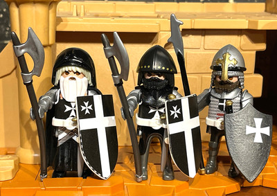 3 Figurines Playmobil Hussards Customisées (custom N6) - Occasion