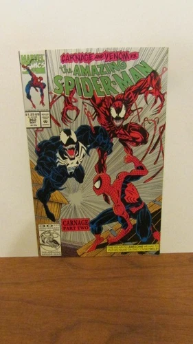 Amazing Spiderman #362, 2nd Print Silver Cover, Carnage & Venom