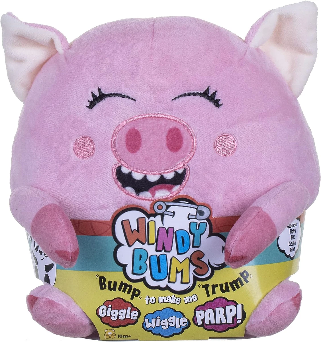 Windy Bums Pig Cheeky Farting Toy Funny Gift Cuddly Pig Stuffed Toy Parps