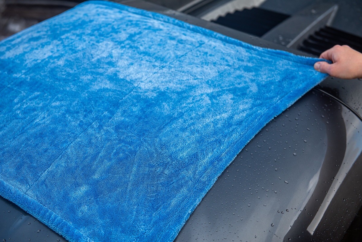 Chiffon Microfibre Séchage Voiture - 2000 GSM Sans Rayures | OS'CAR DETAIL | 80x50 Cm