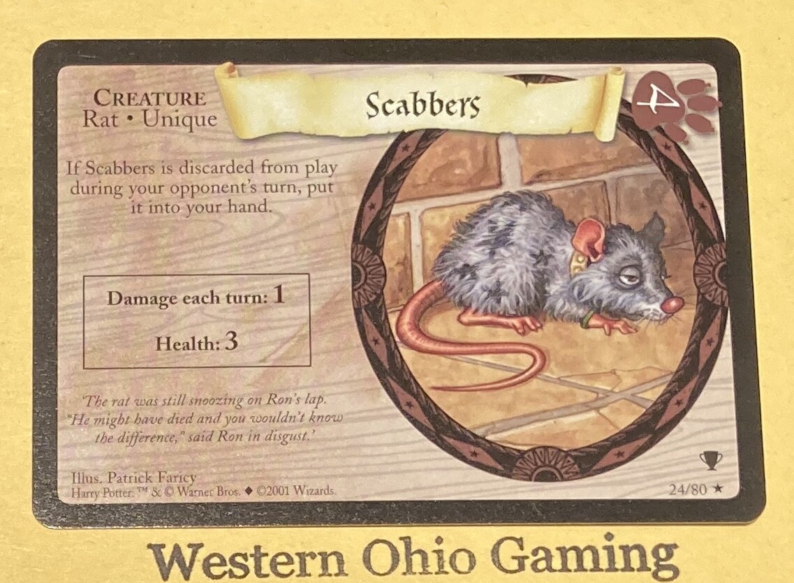 Harry Potter TCG Scabbers #24/80 Rare CCG Quidditch Cup | eBay