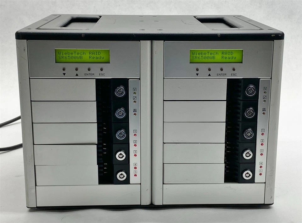 WiebeTech Stardom SR6500WB SR6500-WB 10-Bay 3.5" IDE HDD Raid Enclosure - Image 2 of 4