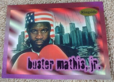 1996 RINGSIDE BUSTER MATHIS BOXING CARD #8