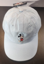 Disney Mickey Mouse Unisex Adult Hat Cap Blue Adjustable Strap 100 Cotton