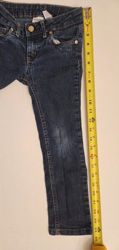 SONOMA Girls Skinny Jeans Kids Size 5, Distressed on Front, Design Back Pockets - Picture 9 of 9