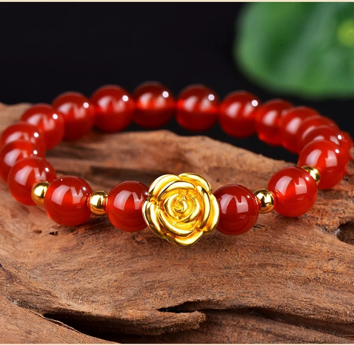 24k rose sale gold bracelet