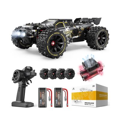 DEERC 1:14 Fast Brushless RC Cars for Adults & Boys, Max 50+ MPH