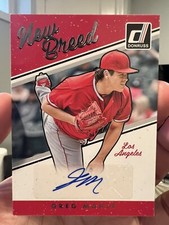 2017 Panini Donruss New Breed Auto Greg Mahle #NB-GM Los Angeles Angels