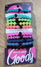 New Goody Ouchless Forever 10 piece Ponytail Holders Multi color Pro Hair Tie