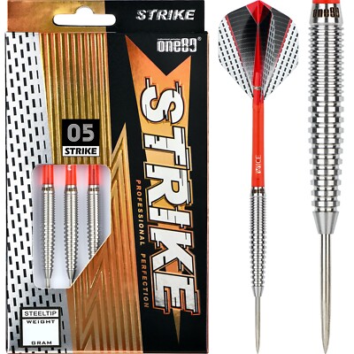 ONE80 Strike S5 Darts Set 22g 24g Gramm 80% Tungsten Steel Tip Natural