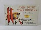 John Deere Corn Binders vintage tin sign