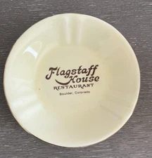 1970s Flagstaff House Resaurant Boulder Colordo 4.5'' Dish Ashtray Souvenir