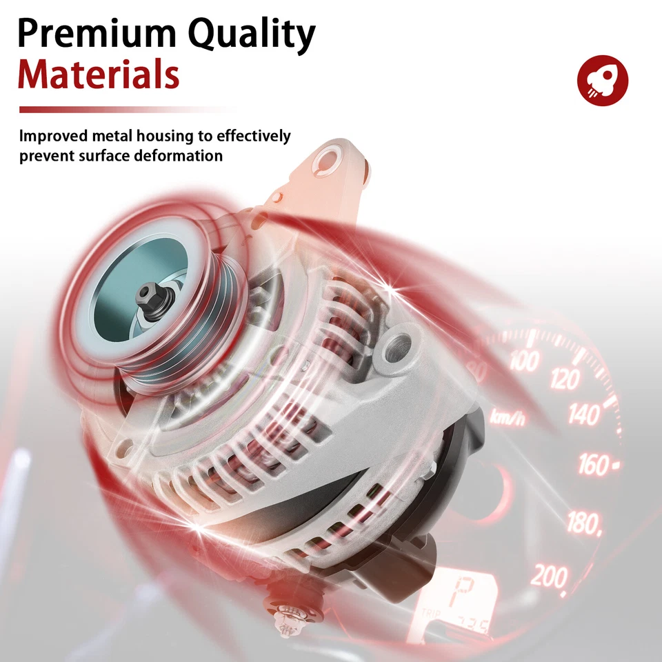 Alternator For 2003-2006 Toyota Tundra 2005-2007 Toyota Land Cruiser 4.7L 13994 - Image 4 of 4